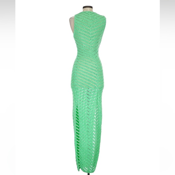 SHANI SHEMER MAXI DRESS BOHO CROCHET CUTOUT MAXI DRESS XS - Picture 3 of 6